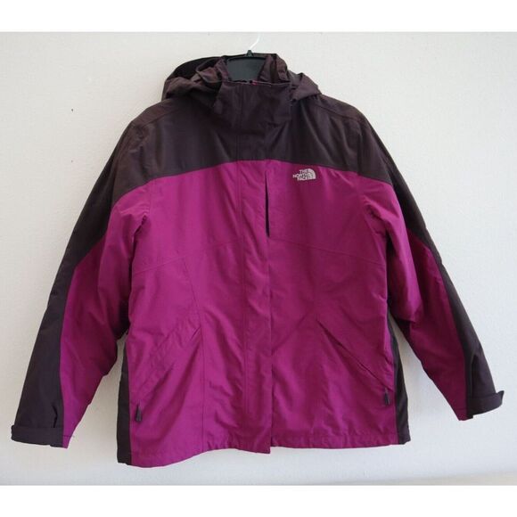 The North Face Women Sz XL Purple HyVent Removable Liner & Hood Snow Jacket - Picture 1 of 16
